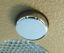 2005-10 Ford Mustang; Map Light Button Covers; Smooth Chrome