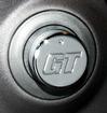2010-11 Ford Mustang; Mirror Adjustment Knob Cover; Smooth Chrome; With GT Logo