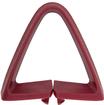 1973-81 Buick, Chevy, Pontiac, Olds; Bucket Seat Belt Guide; Triangle; Firethorn Red; Each