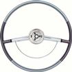 1964 Impala; Steering Wheel; with Chrome Horn Ring; Two Tone Blue