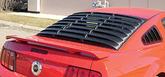 2005-14 Ford Mustang; Coupe; Rear Window Louvers; 1-Pc; ABS