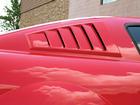 2005-14 Ford Mustang; C-Pillar Scoops; Louvered Finish