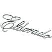 1972-78 Cadillac Eldorado; Trunk Emblem; Eldorado Nameplate Script