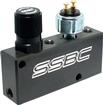 Black Anodized Adjustable Proportioning Valve and Distribution Block