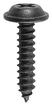 Tapping Screw; Phillips Flat Washer Head;  #8 x 3/4"; Black; Each