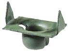 Window Felt Retainer Clip, Style 1, Round Push In Type, Green Phosphate Coated