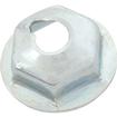 Molding Clip Retaining Pal Nut, #8-32 Thread Size, 1/2" Diameter Washer Head