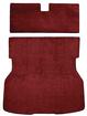 1979-82 Mustang with Solid Rear Seat Back Rear Cargo Area Cut Pile Carpet Set - Maroon