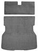 1979-82 Mustang with Solid Rear Seat Back Rear Cargo Area Cut Pile Carpet Set - Gray