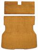 1979-82 Mustang with Solid Rear Seat Back Rear Cargo Area Cut Pile Carpet Set - Chamois