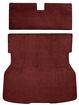 1979-82 Mustang Rear Cargo Area Cut Pile Carpet Set with Mass Backing - Maroon