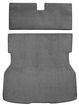 1979-82 Mustang Rear Cargo Area Cut Pile Carpet Set with Mass Backing - Gray
