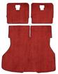 1983-86 Mustang Hatchback Rear Cargo Area Cut Pile Carpet - Red