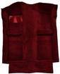 1983-93 Mustang Convertible Passenger Area Cut Pile Floor Carpet with Mass Backing - Maroon