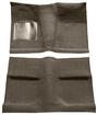 1964 Mustang; Molded Carpet Set; Coupe; Front and Rear; 80%-20% Loop; 2 Piece; Parchment