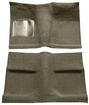 1964 Mustang; Molded Carpet Set; Coupe; Front and Rear; 80%-20% Loop; 2 Piece; Ivy Gold