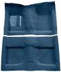 1964 Mustang Convertible Passenger Area Loop Floor Carpet Set - Medium Blue