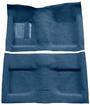 1964 Mustang Convertible Passenger Area Loop Floor Carpet Set with Mass Backing - Ford Blue