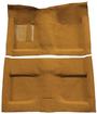 1964 Mustang Convertible Passenger Area Nylon Loop Floor Carpet Set with Mass Backing-Medium Saddle