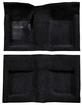 1965-68 Mustang Convertible Passenger Area Nylon Loop Carpet Set with Mass Backing - Black