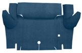 1964-66 Mustang Coupe Loop Trunk Floor Carpet - Medium Blue