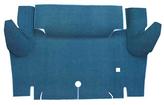 1964-66 Mustang Convertible Loop Trunk Floor Carpet - Medium Blue