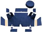 1965-66 Mustang Fastback Loop Trunk Carpet Set with Boards - Dark Blue