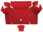 1967-68 Mustang Coupe Loop Trunk Floor Carpet - Red