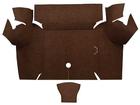 1967-68 Mustang Coupe Loop Trunk Floor Carpet - Dark Brown