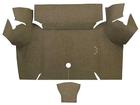 1967-68 Mustang Coupe Loop Trunk Floor Carpet - Medium Saddle