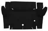 1964-66 Mustang Convertible Nylon Loop Trunk Floor Carpet - Black