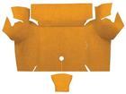 1967-68 Mustang Coupe Nylon Loop Trunk Floor Carpet - Medium Saddle