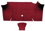 1967-68 Mustang Fastback Nylon Loop Trunk Floor Carpet - Maroon