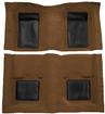 1969 Mustang Mach 1 Passenger Area Nylon Loop Floor Carpet - Ginger with Black Inserts