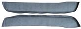 1987-90 Mustang Convertible Door Panel Carpet Inserts - Crystal Blue