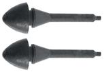 1938-91 GM; Consol & Glove Box Rubber Stoppers; Fits 1/4" Hole; Pair