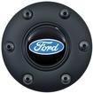 VSW S6-Series Black Horn Cap; With Ford Blue Oval Emblem