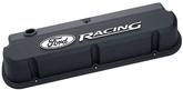 Ford Racing Slant Edge Valve Cover - Black w/ Raised Milled Emblem