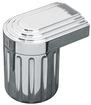 OTB Gear Remote Oil Filter - Grooved Aluminum with Polished Finish