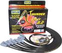 Black Taylor Thunder Volt Small Block w/o HEI Under Headers Ignition Wire Set w/90° Plug Boots