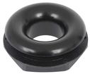 NotcHead Firewall Ring for 1/2" Heater Hose or AC #6 -  Black Anodized Finish