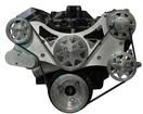 Serpentine Front Drive System, Big Block Chevy, w/o A/C & with Power Steering - Machined