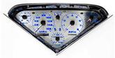 1955-59 Chevy/GMC Truck Intellitronix Analog Gauge Cluster Blue
