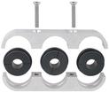 Alter Ego 1562 Series; Insulated Billet Aluminum Line Clamp; Separting; 1/2" to 1-1/8" OD; 3-Hole