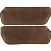 1973-87 Chevrolet / GMC Truck Padded Madrid Grain Vinyl Sunvisors - Dark Saddle