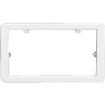 Zagato ABS License Plate Frame; Arctic White