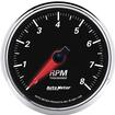 Auto Meter Designer Black II Series 3-3/8" 8,000 RPM In Dash Tachometer / Electric