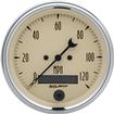Auto Meter Antique Beige Series 3-3/8" 120 Mph Electric In Dash Speedometer W/LCD Odometer