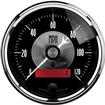 Auto Meter Prestige Series Black Diamond 3-3/8" 120 MPH Electric In Dash Speedometer w/LCD Odometer
