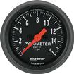 Auto Meter Z-Series 2-1/16" Full Sweep 0-1600º F Electric EGT Pyrometer Gauge
